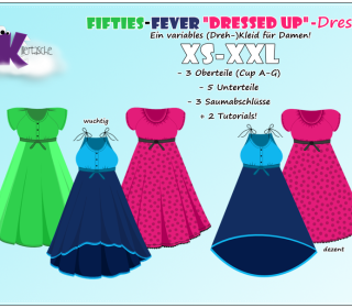 Ebook - Fifties-Fever Dressed Up Dress - Gr. XS - XXL